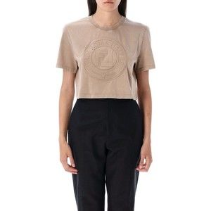 Fendi Cropped T-Shirt With Embossed Logo - NWT